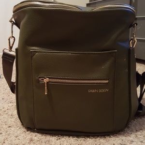 Full sized Olive Fawn diaper bag